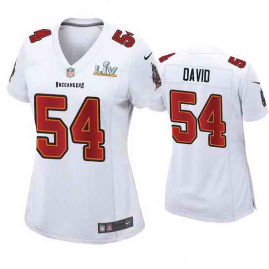 Women Lavonte David Buccaneers White Super Bowl Lv Game Fashion Jersey